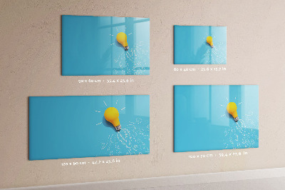 Dry erase board magnetic A colorful board for presenting photos