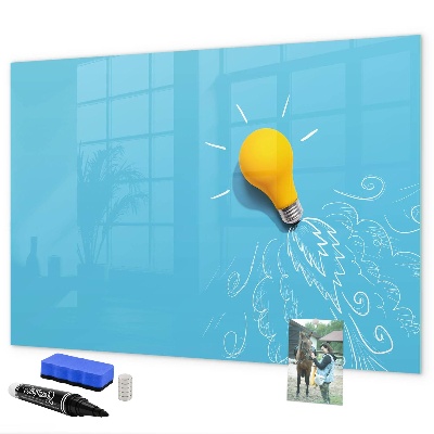 Dry erase board magnetic A colorful board for presenting photos