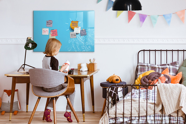 Dry erase board magnetic A colorful board for presenting photos