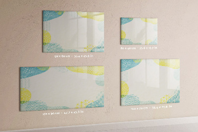Magnetic dry erase board A colorful board for notes and photos