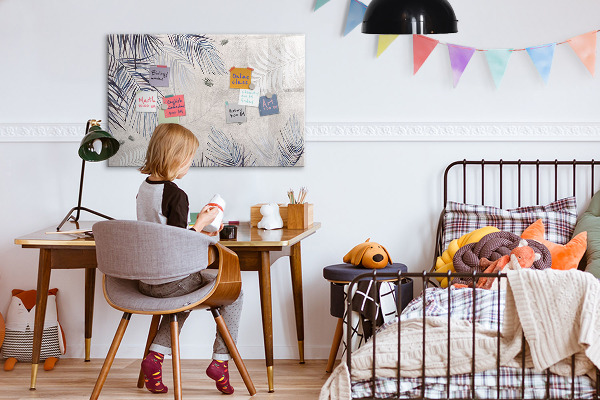 Dry erase board magnetic A stylish board for notes and photos