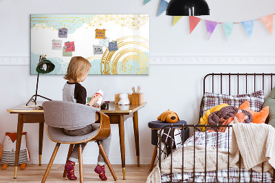Magnetic dry erase board Stylish board for photos and notes