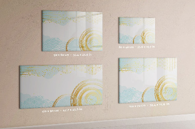 Magnetic dry erase board Stylish board for photos and notes