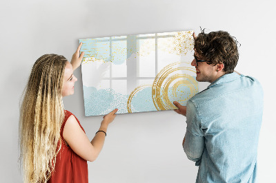 Magnetic dry erase board Stylish board for photos and notes