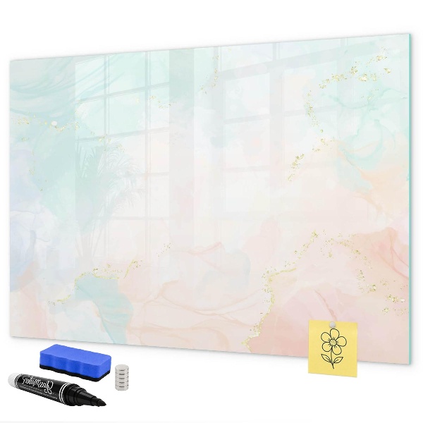 Dry erase board magnetic A colorful board for presenting photos