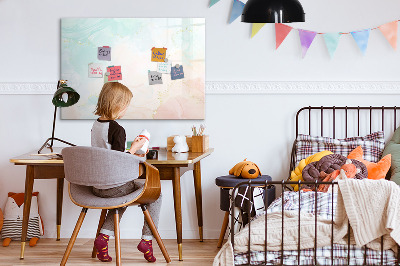 Dry erase board magnetic A colorful board for presenting photos