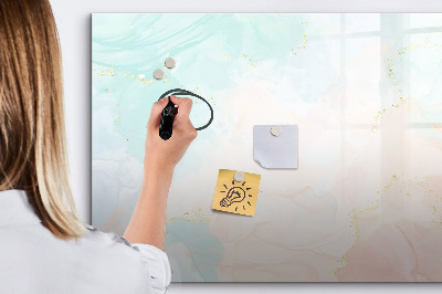 Dry erase board magnetic A colorful board for presenting photos