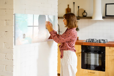 Dry erase board magnetic A colorful board for presenting photos