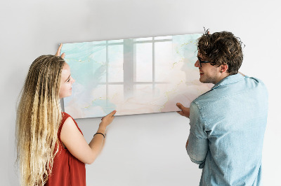Dry erase board magnetic A colorful board for presenting photos
