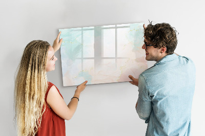 Dry erase board magnetic A colorful board for presenting photos