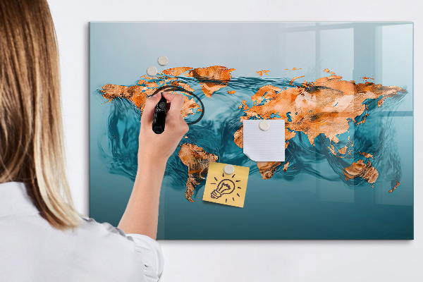 Magnetic dry erase board An interactive world with personal photos