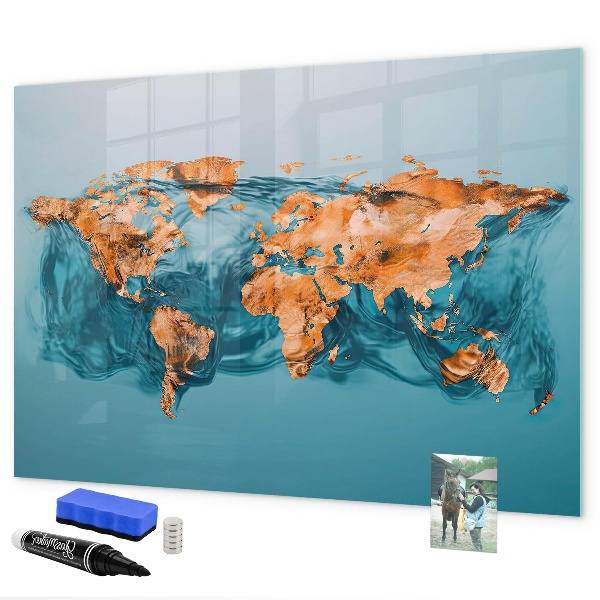 Magnetic dry erase board An interactive world with personal photos