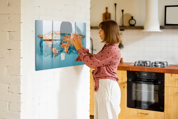 Magnetic dry erase board An interactive world with personal photos