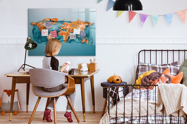 Magnetic dry erase board An interactive world with personal photos