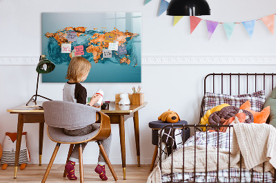 Magnetic dry erase board An interactive world with personal photos