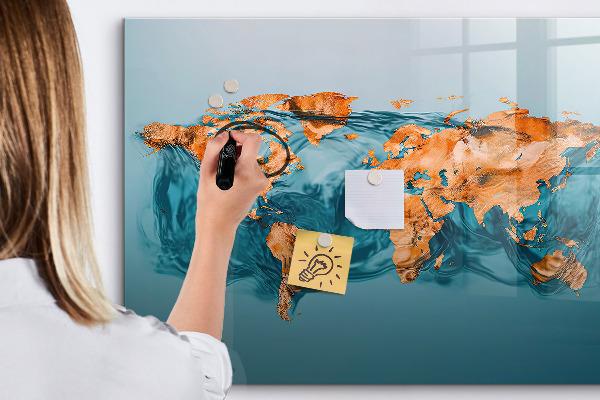 Magnetic dry erase board An interactive world with personal photos