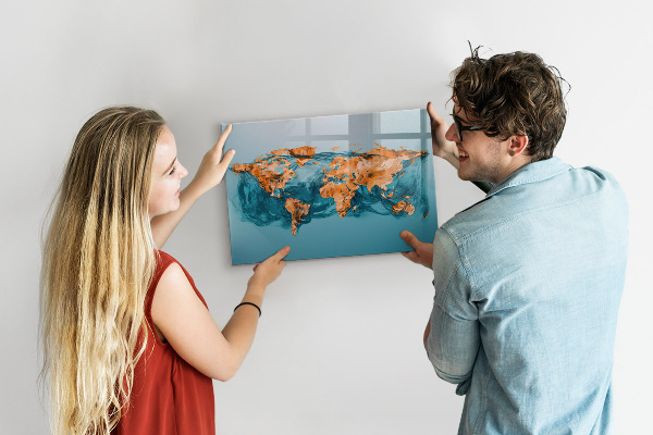 Magnetic dry erase board An interactive world with personal photos