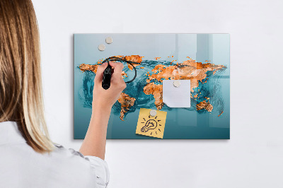 Magnetic dry erase board An interactive world with personal photos