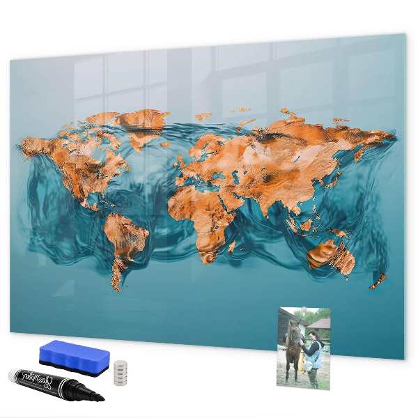Magnetic dry erase board An interactive world with personal photos