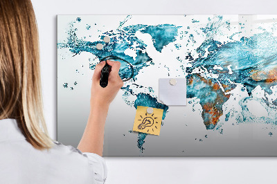 Dry erase board magnetic Water maps with personal memories