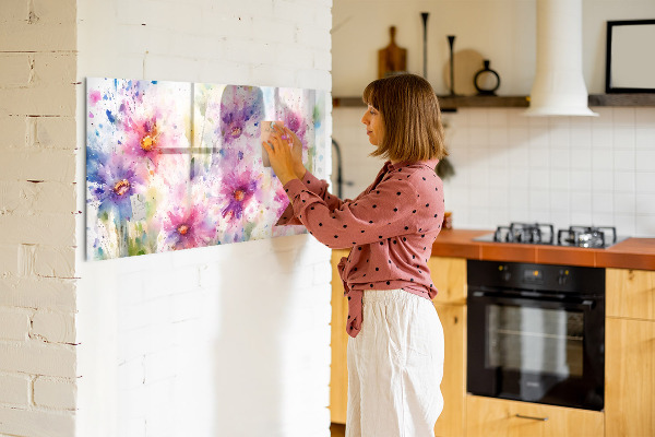 Magnetic dry erase board A colorful board for photos and notes