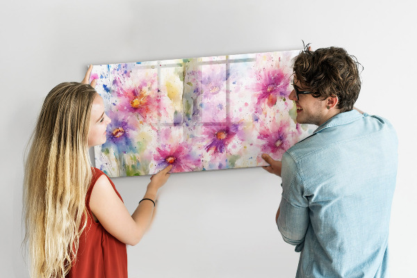 Magnetic dry erase board A colorful board for photos and notes