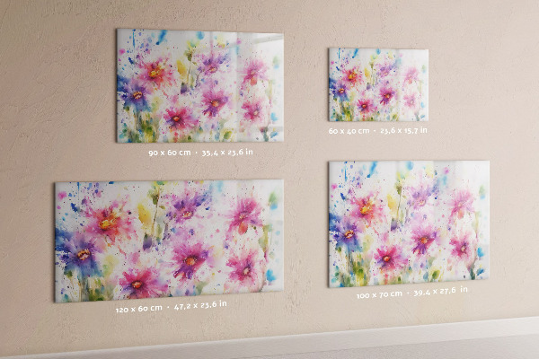 Magnetic dry erase board A colorful board for photos and notes