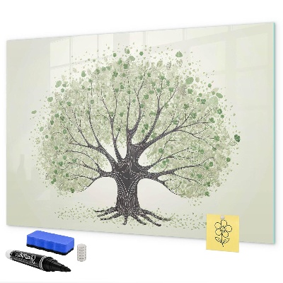 Magnetic dry erase board Memories tree with personal photos
