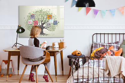 Magnetic dry erase board Memories tree with personal photos