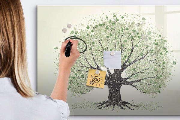 Magnetic dry erase board Memories tree with personal photos