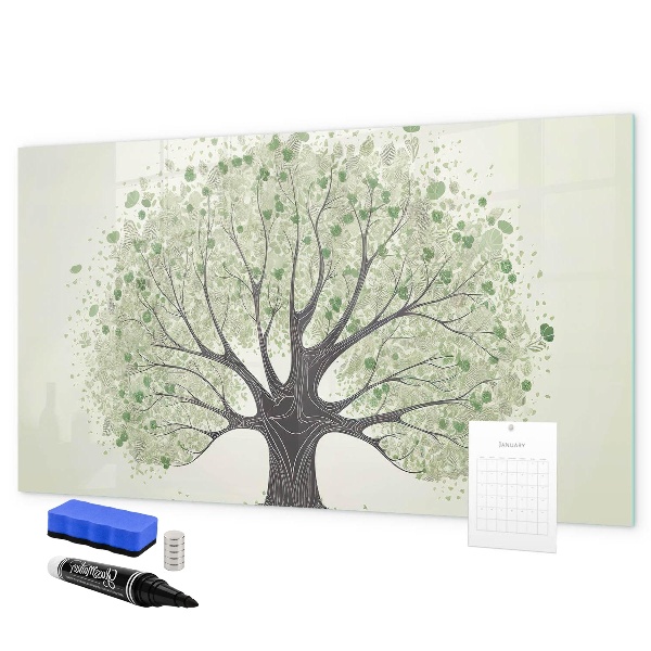 Magnetic dry erase board Memories tree with personal photos