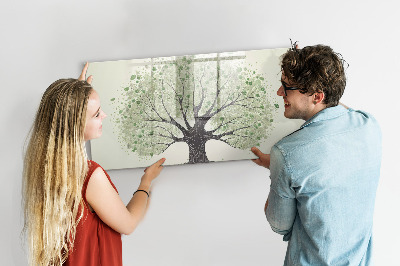 Magnetic dry erase board Memories tree with personal photos