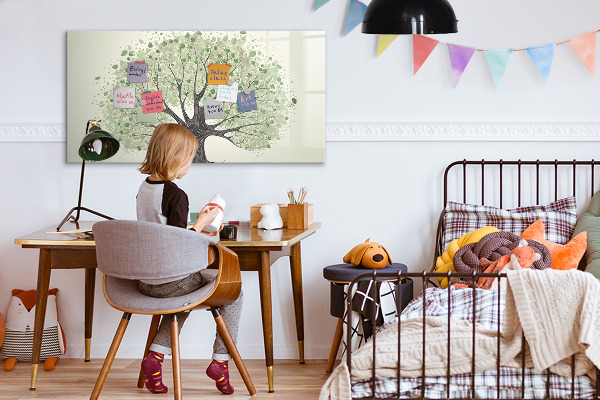 Magnetic dry erase board Memories tree with personal photos