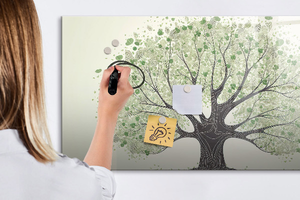 Magnetic dry erase board Memories tree with personal photos