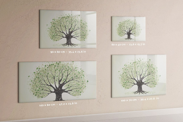 Magnetic dry erase board Memories tree with personal photos