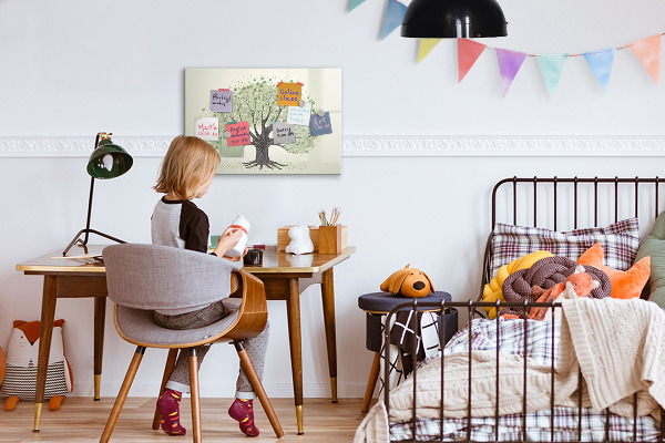 Magnetic dry erase board Memories tree with personal photos
