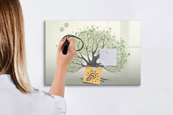 Magnetic dry erase board Memories tree with personal photos