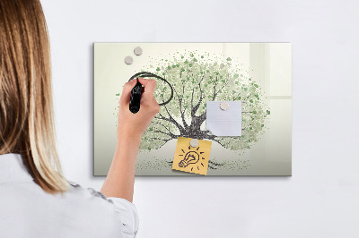 Magnetic dry erase board Memories tree with personal photos