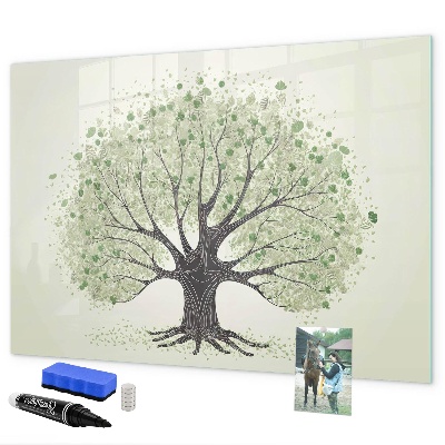 Magnetic dry erase board Memories tree with personal photos