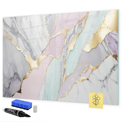 Magnetic dry erase board Modern board for notes and photos
