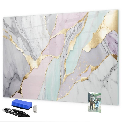 Magnetic dry erase board Modern board for notes and photos