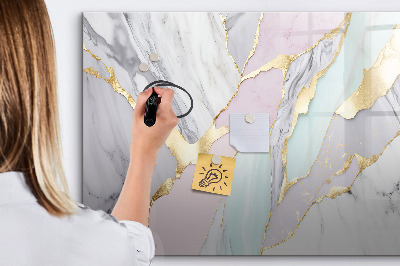 Magnetic dry erase board Modern board for notes and photos