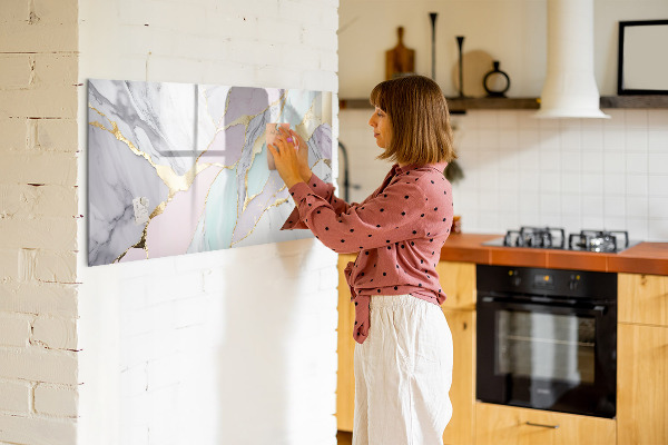 Magnetic dry erase board Modern board for notes and photos