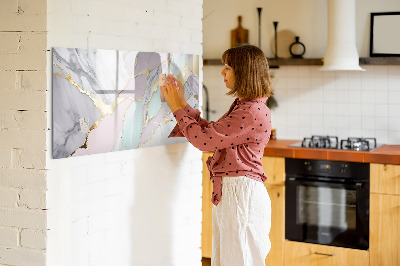 Magnetic dry erase board Modern board for notes and photos