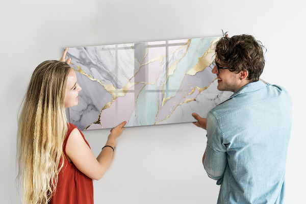 Magnetic dry erase board Modern board for notes and photos