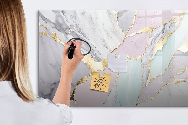 Magnetic dry erase board Modern board for notes and photos