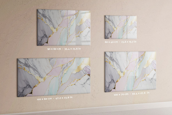 Magnetic dry erase board Modern board for notes and photos
