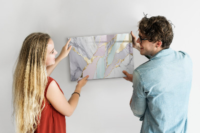 Magnetic dry erase board Modern board for notes and photos