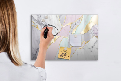 Magnetic dry erase board Modern board for notes and photos