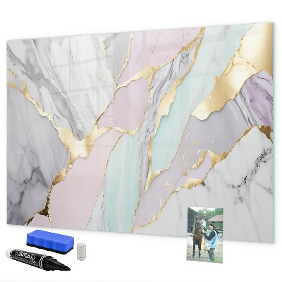 Magnetic dry erase board Modern board for notes and photos